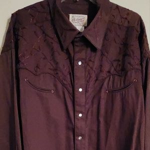 Rockmount embroidered western shirt